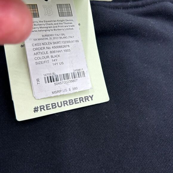 Burberry teen girls cotton check skirt size 14 fits extra small adults - Picture 4 of 9